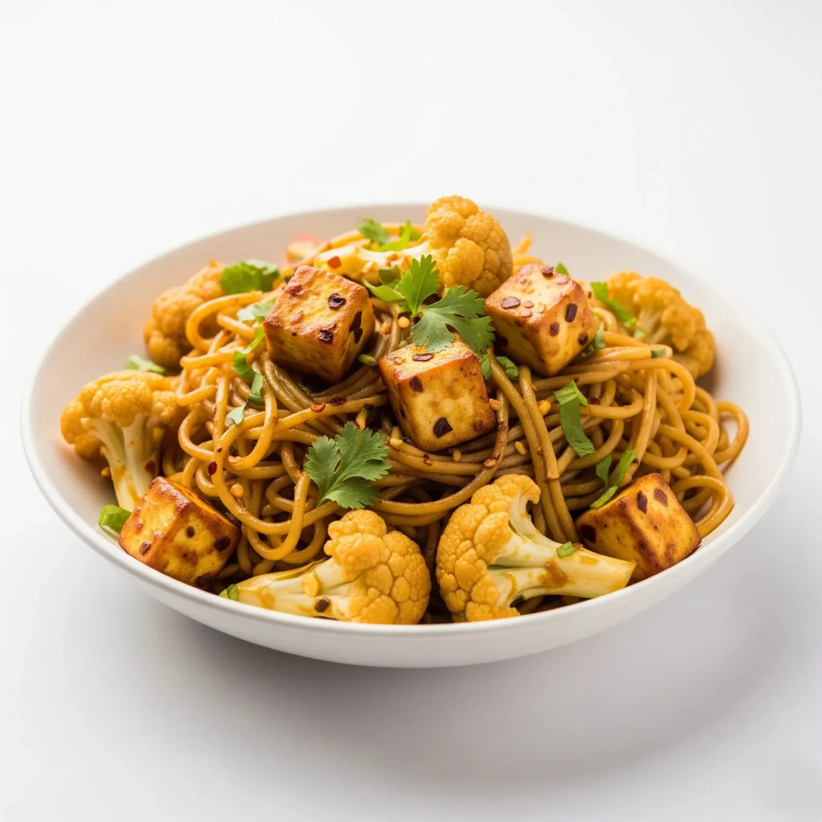 Paneer Gobi Noodles